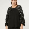 Marina Rinaldi Giacche | Maglieria*Maglia in viscosa stretch con perle NERO