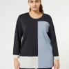 Marina Rinaldi Maglieria | Maglieria*Maglia in viscosa stretch BLUNOTTE