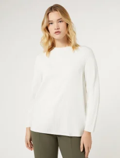Marina Rinaldi Maglieria | Maglieria*Maglia in viscosa stretch BIANCO