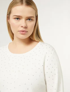 Marina Rinaldi Maglieria | Maglieria*Maglia in viscosa stretch BIANCO
