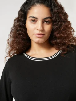 Marina Rinaldi Maglieria | Maglieria*Maglia in viscosa stretch NERO