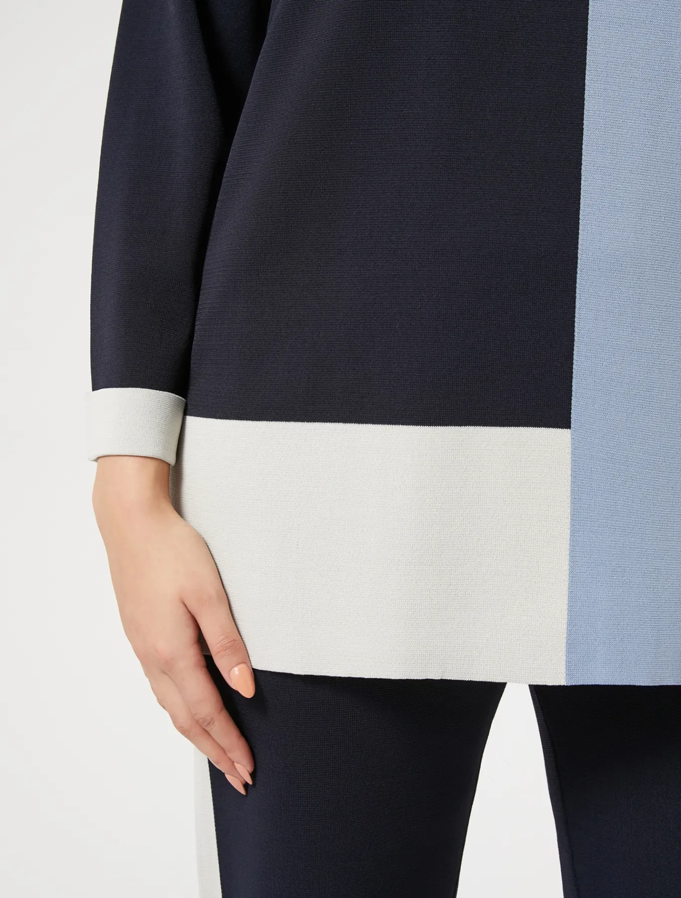 Marina Rinaldi Maglieria | Maglieria*Maglia in viscosa stretch BLUNOTTE