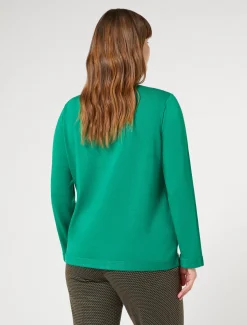 Marina Rinaldi Maglieria | Maglieria*Maglia in viscosa stretch VERDESMERALDO