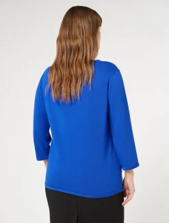 Marina Rinaldi Maglieria | Maglieria*Maglia in viscosa stretch BLUETTE
