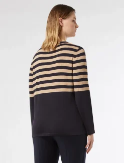 Marina Rinaldi Maglieria | Maglieria*Maglia in viscosa stretch BLUNOTTE