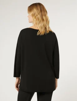 Marina Rinaldi Maglieria | Maglieria*Maglia in viscosa stretch crêpe NERO