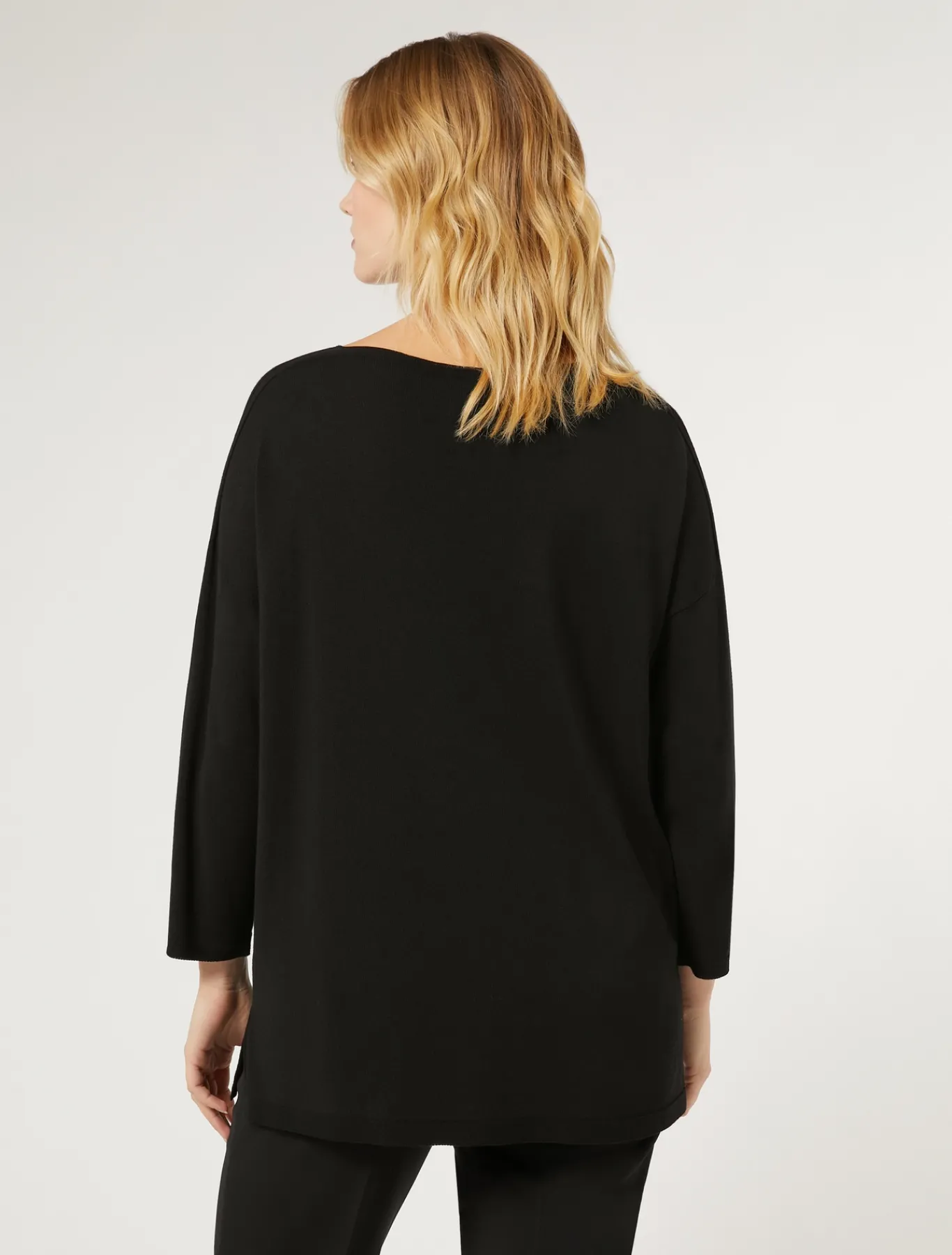 Marina Rinaldi Maglieria | Maglieria*Maglia in viscosa stretch crêpe NERO