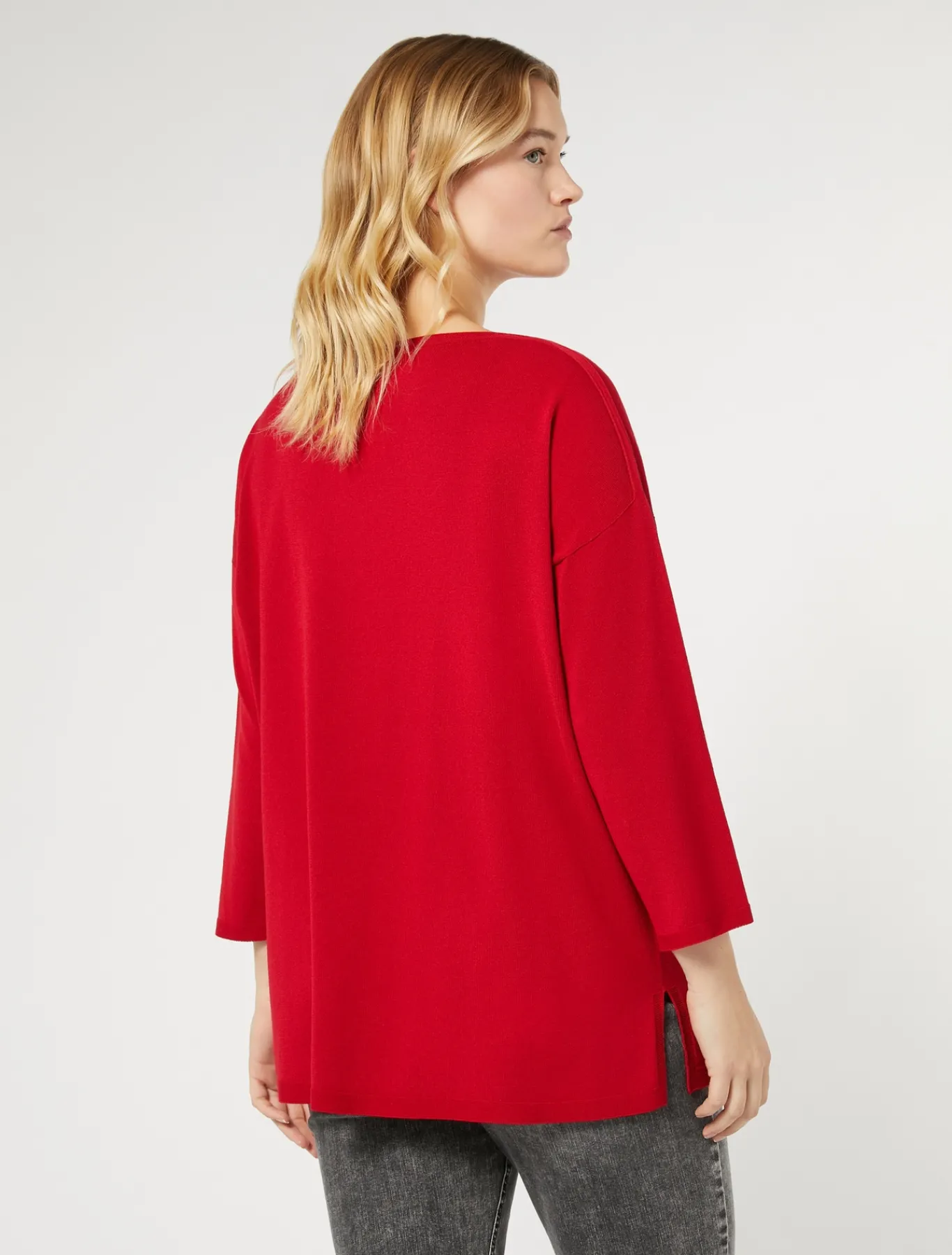 Marina Rinaldi Maglieria | Maglieria*Maglia in viscosa stretch crêpe ROSSO