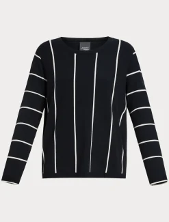 Marina Rinaldi Maglieria | Maglieria*Maglia in viscosa stretch BLUMARINO