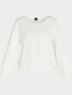 Marina Rinaldi Maglieria | Maglieria*Maglia in viscosa stretch BIANCO