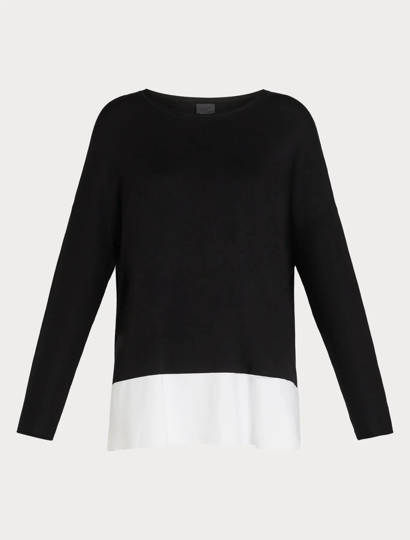 Marina Rinaldi Maglieria | Maglieria*Maglia in viscosa stretch NEROBIANCO