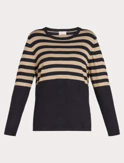 Marina Rinaldi Maglieria | Maglieria*Maglia in viscosa stretch BLUNOTTE