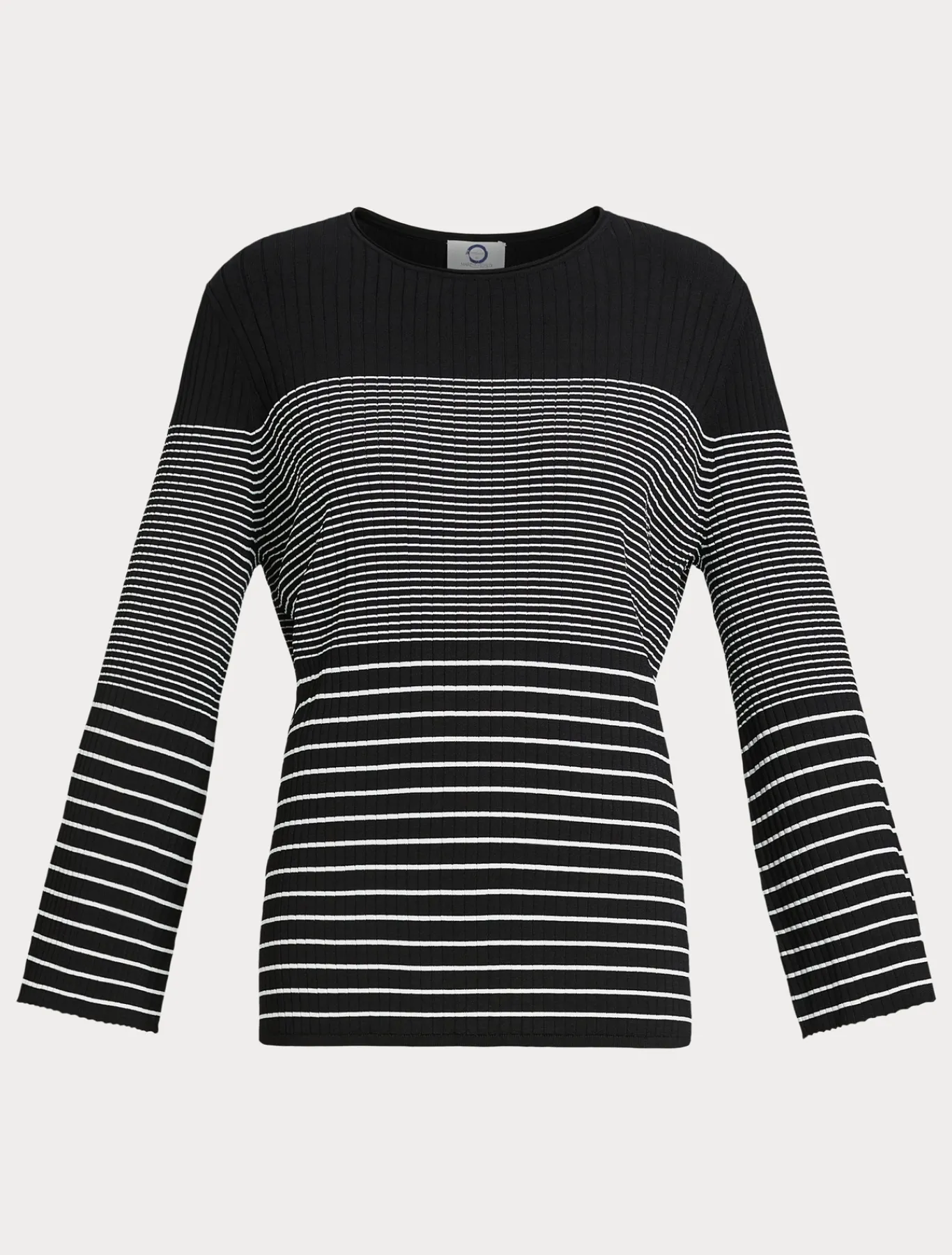 Marina Rinaldi Maglieria | Maglieria*Maglia in viscosa stretch NEROBIANCO