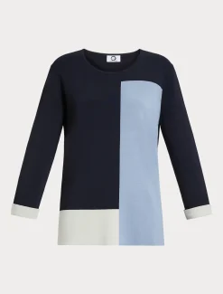 Marina Rinaldi Maglieria | Maglieria*Maglia in viscosa stretch BLUNOTTE
