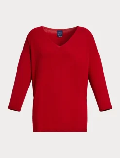 Marina Rinaldi Maglieria | Maglieria*Maglia in viscosa stretch crêpe ROSSO