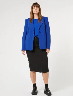 Marina Rinaldi Maglieria | Maglieria*Maglia in viscosa stretch BLUETTE