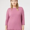 Marina Rinaldi Maglieria | Maglieria*Maglia seamless in lana CICLAMINO