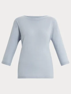 Marina Rinaldi Maglieria | Maglieria*Maglia seamless in lana AZZURRO