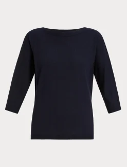 Marina Rinaldi Maglieria | Maglieria*Maglia seamless in lana BLUNOTTE