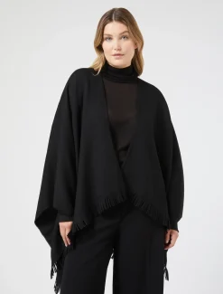 Marina Rinaldi Accessori | Accessori*Mantella in lana NERO