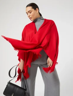 Marina Rinaldi Accessori | Accessori*Mantella in lana ROSSO