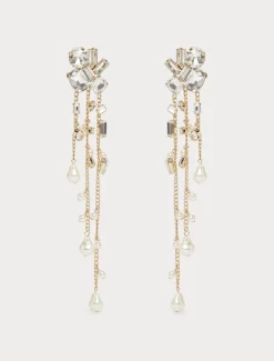 Marina Rinaldi Selezione Elegante | Collezione Elegante*Orecchini chandelier CRISTALLOBIANCO