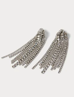Marina Rinaldi Accessori | Collezione Elegante*Orecchini chandelier con strass ARGENTO