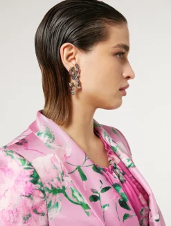Marina Rinaldi Accessori | Accessori*Orecchini con cabochon ROSA