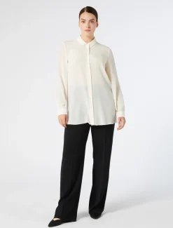 Marina Rinaldi Pantaloni E Gonne | Pantaloni & Jeans*Pantaloni a sigaretta in triacetato NERO