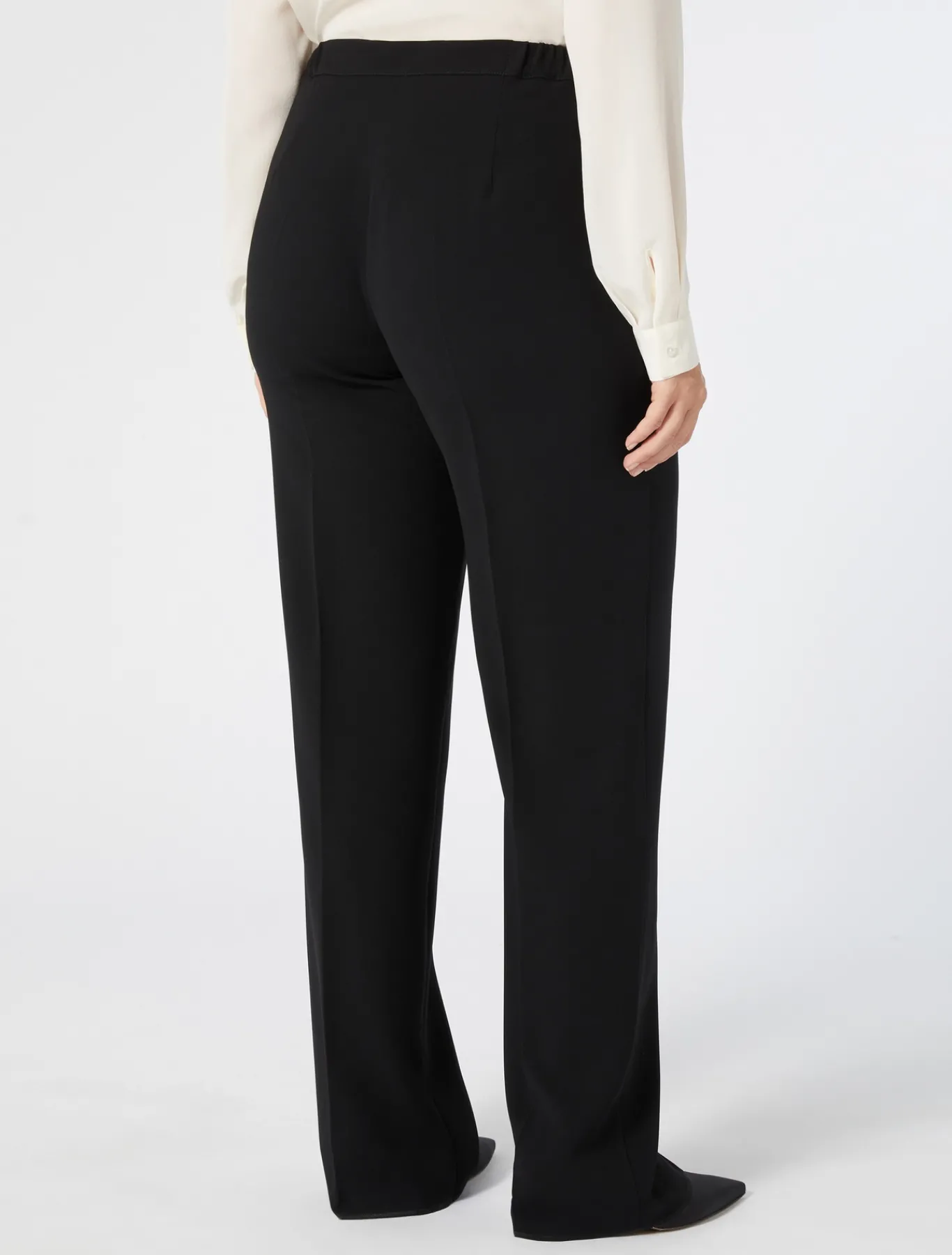 Marina Rinaldi Pantaloni E Gonne | Pantaloni & Jeans*Pantaloni a sigaretta in triacetato NERO