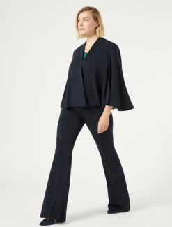 Marina Rinaldi Pantaloni E Gonne | Selezione Elegante*Pantaloni flare in cady BLUMARINO