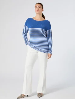 Marina Rinaldi Pantaloni & Jeans | Pantaloni & Jeans*Pantaloni flare in cotone stretch BIANCO