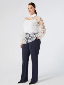 Marina Rinaldi Pantaloni & Jeans | Pantaloni & Jeans*Pantaloni flare in tela di lana BLUNOTTE