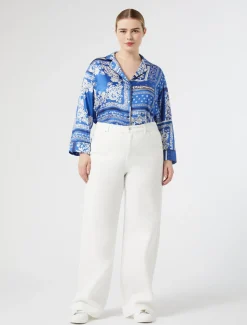 Marina Rinaldi Pantaloni & Jeans | Pantaloni & Jeans*Pantaloni in bull di cotone AVORIO