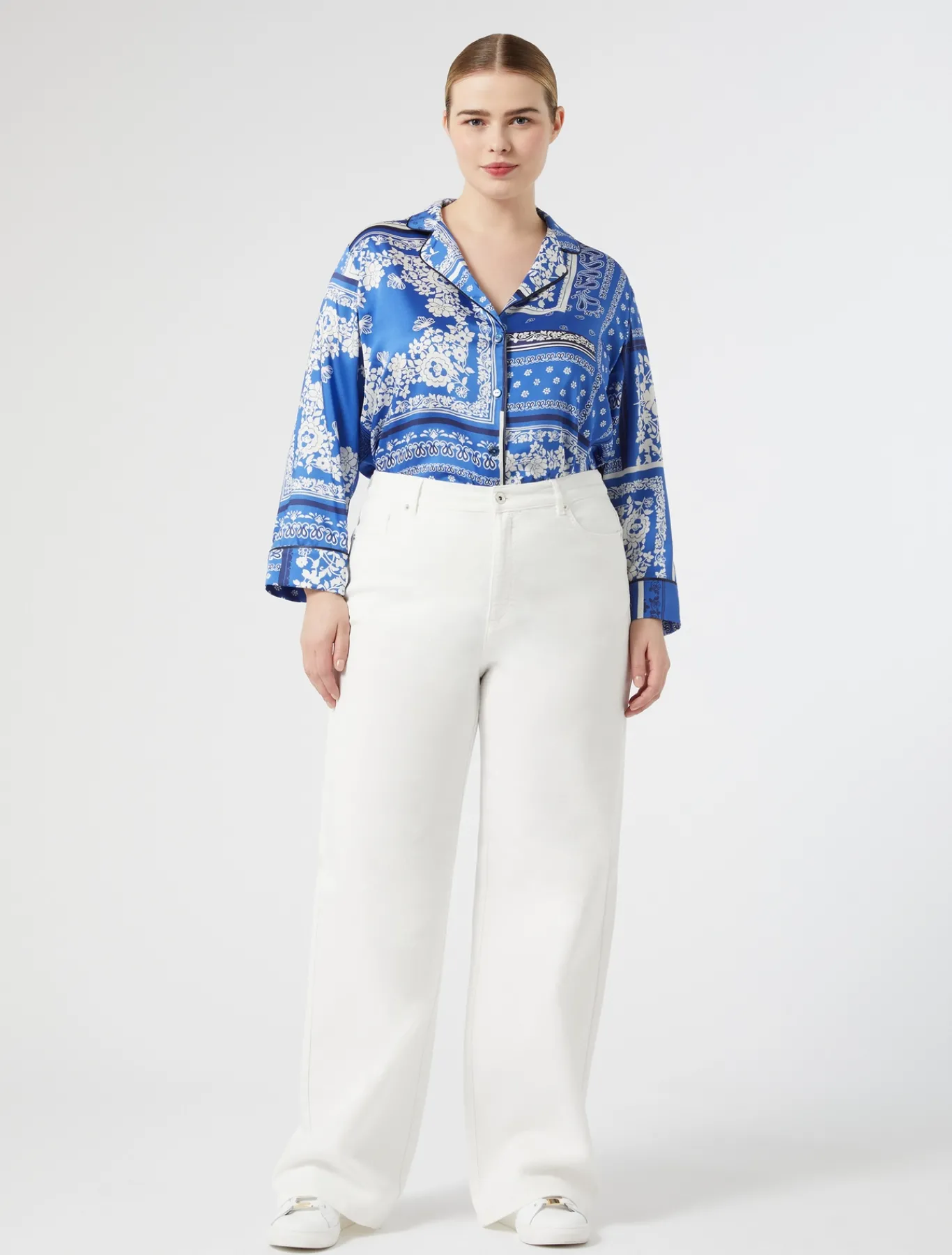 Marina Rinaldi Pantaloni & Jeans | Pantaloni & Jeans*Pantaloni in bull di cotone AVORIO
