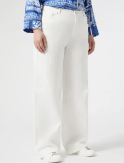 Marina Rinaldi Pantaloni & Jeans | Pantaloni & Jeans*Pantaloni in bull di cotone AVORIO