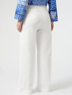 Marina Rinaldi Pantaloni & Jeans | Pantaloni & Jeans*Pantaloni in bull di cotone AVORIO