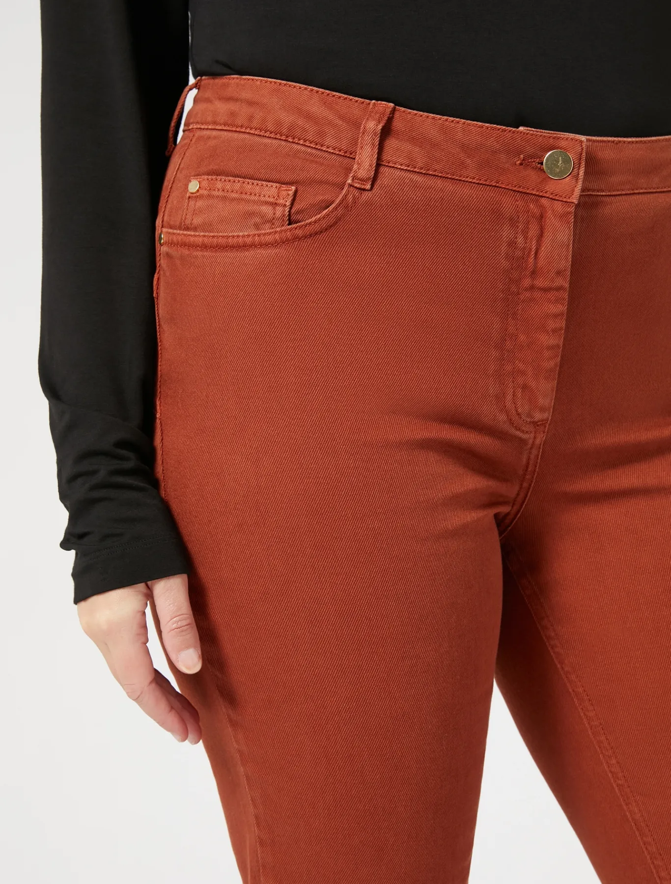 Marina Rinaldi Pantaloni & Jeans | Pantaloni & Jeans*Pantaloni in bull di cotone stretch TERRACOTTA
