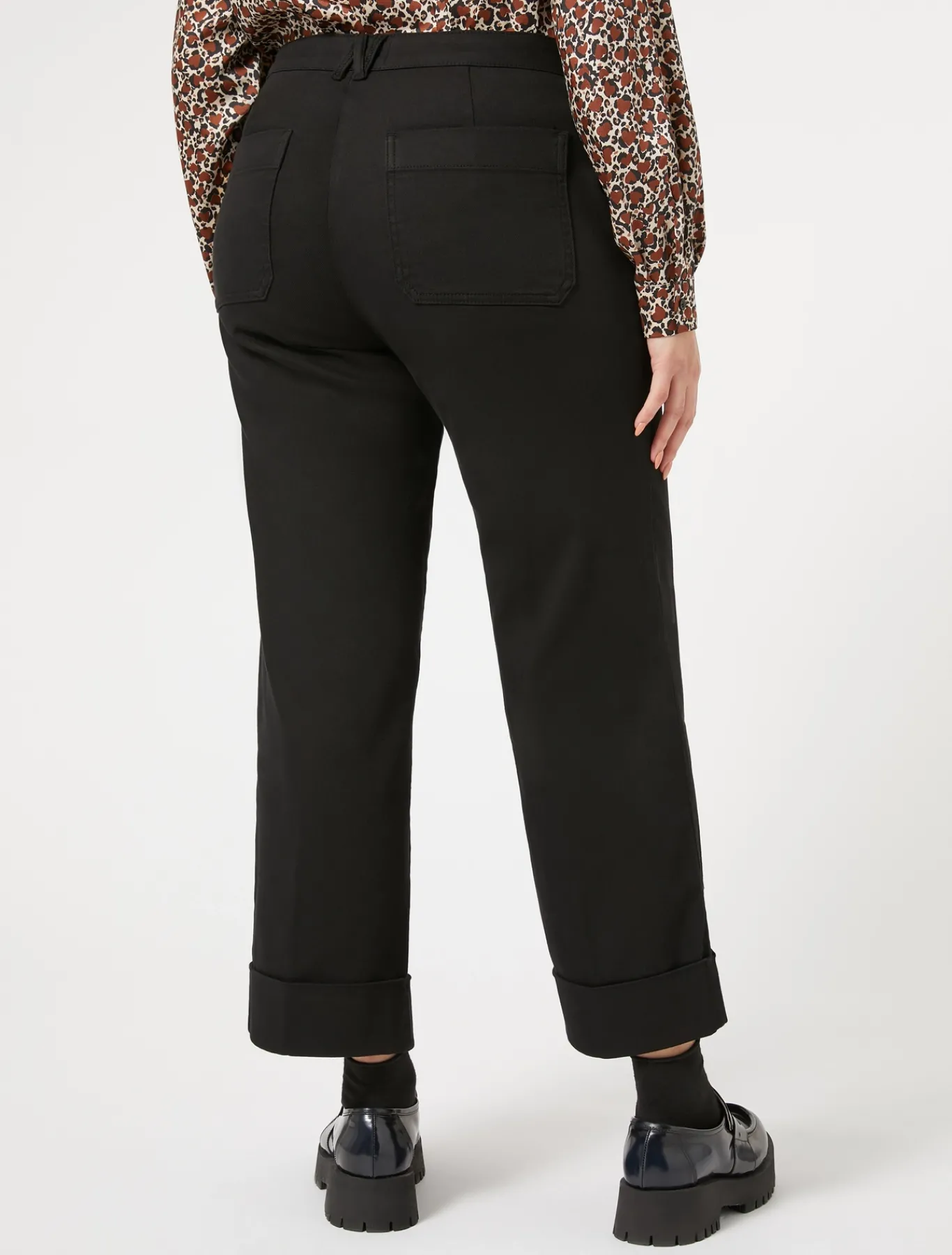 Marina Rinaldi Pantaloni & Jeans | Pantaloni & Jeans*Pantaloni in bull di cotone stretch NERO