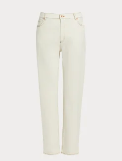 Marina Rinaldi Pantaloni & Jeans | Pantaloni & Jeans*Pantaloni in bull di cotone BIANCOAVORIO