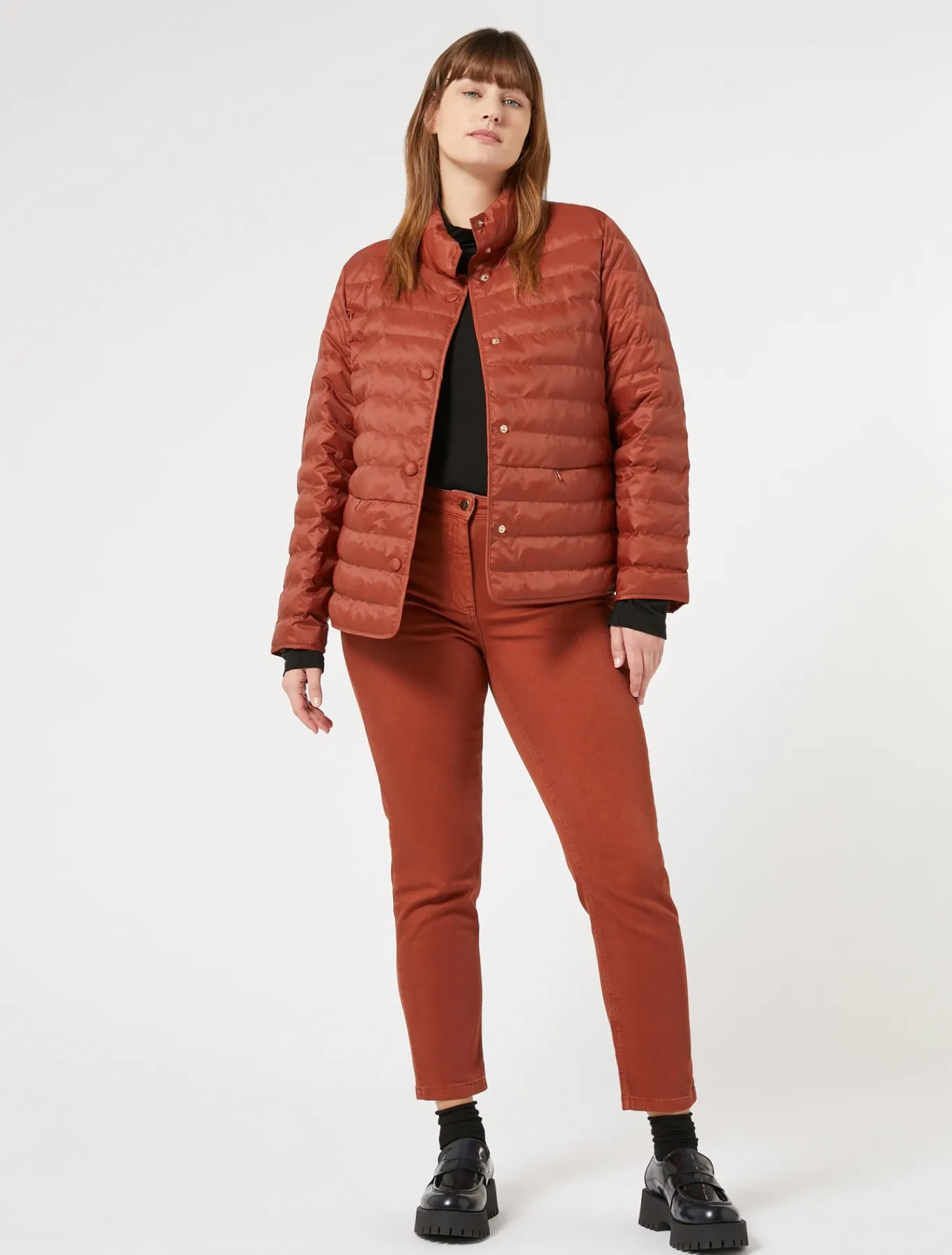 Marina Rinaldi Pantaloni & Jeans | Pantaloni & Jeans*Pantaloni in bull di cotone stretch TERRACOTTA