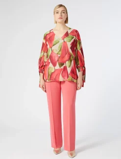 Marina Rinaldi Pantaloni E Gonne | Selezione Elegante*Pantaloni in cady fluido CORALLO