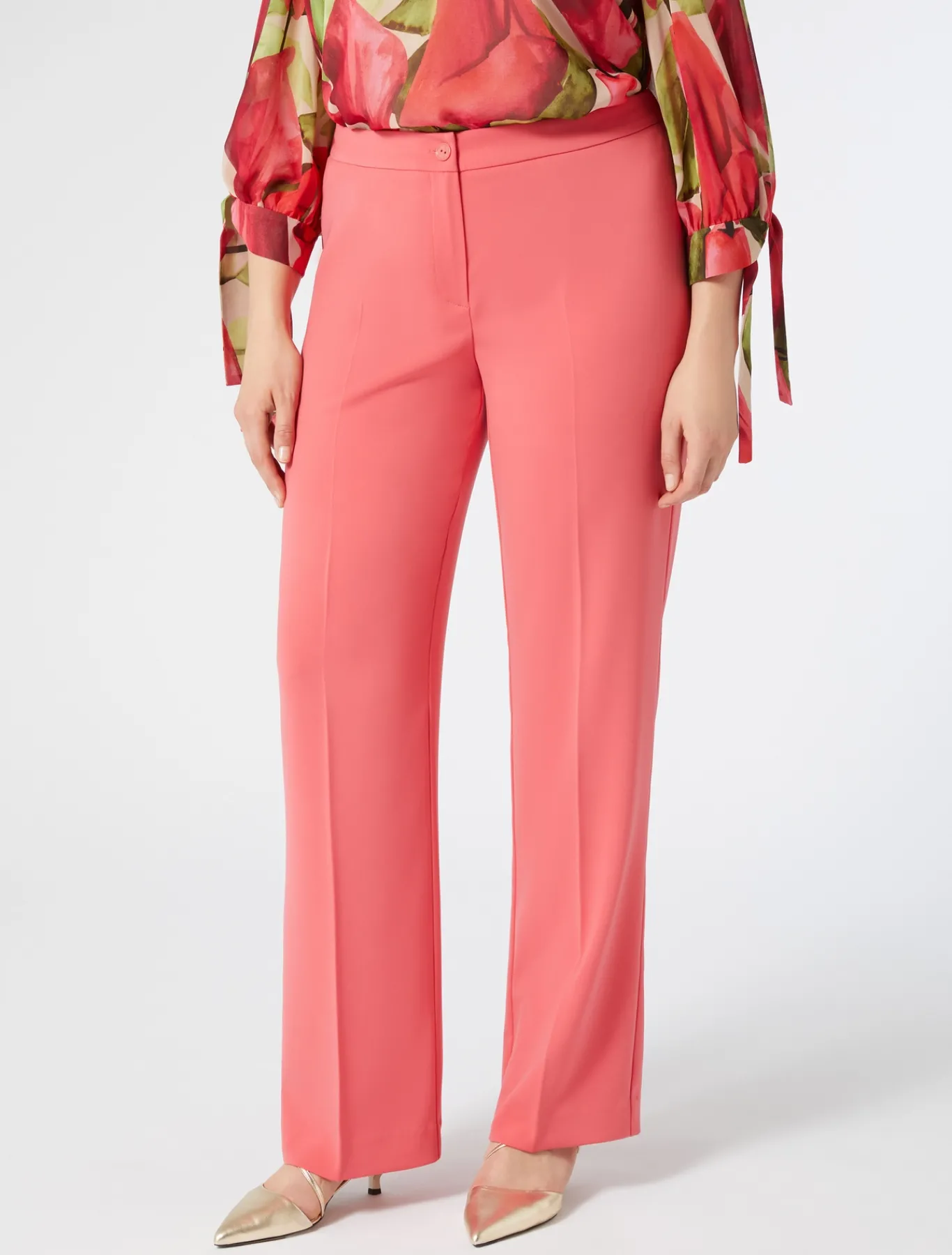 Marina Rinaldi Pantaloni E Gonne | Selezione Elegante*Pantaloni in cady fluido CORALLO