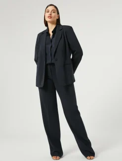 Marina Rinaldi Pantaloni E Gonne | Pantaloni & Jeans*Pantaloni in cady fluido BLUMARINO