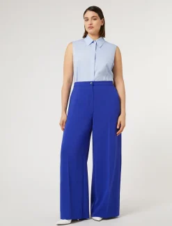 Marina Rinaldi Pantaloni & Jeans | Pantaloni & Jeans*Pantaloni in cady triacetato BLUVIOLA