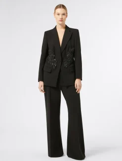 Marina Rinaldi Marina Rinaldi By Zuhair Murad*Pantaloni in cady triacetato NERO