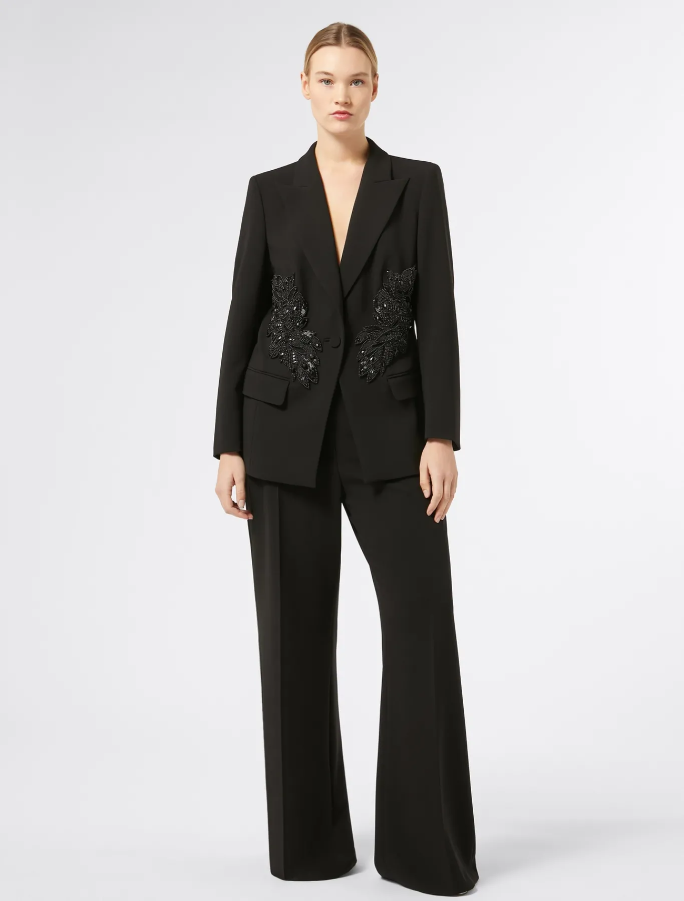 Marina Rinaldi Marina Rinaldi By Zuhair Murad*Pantaloni in cady triacetato NERO