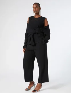 Marina Rinaldi Pantaloni & Jeans | Pantaloni E Gonne*Pantaloni in cady triacetato NERO