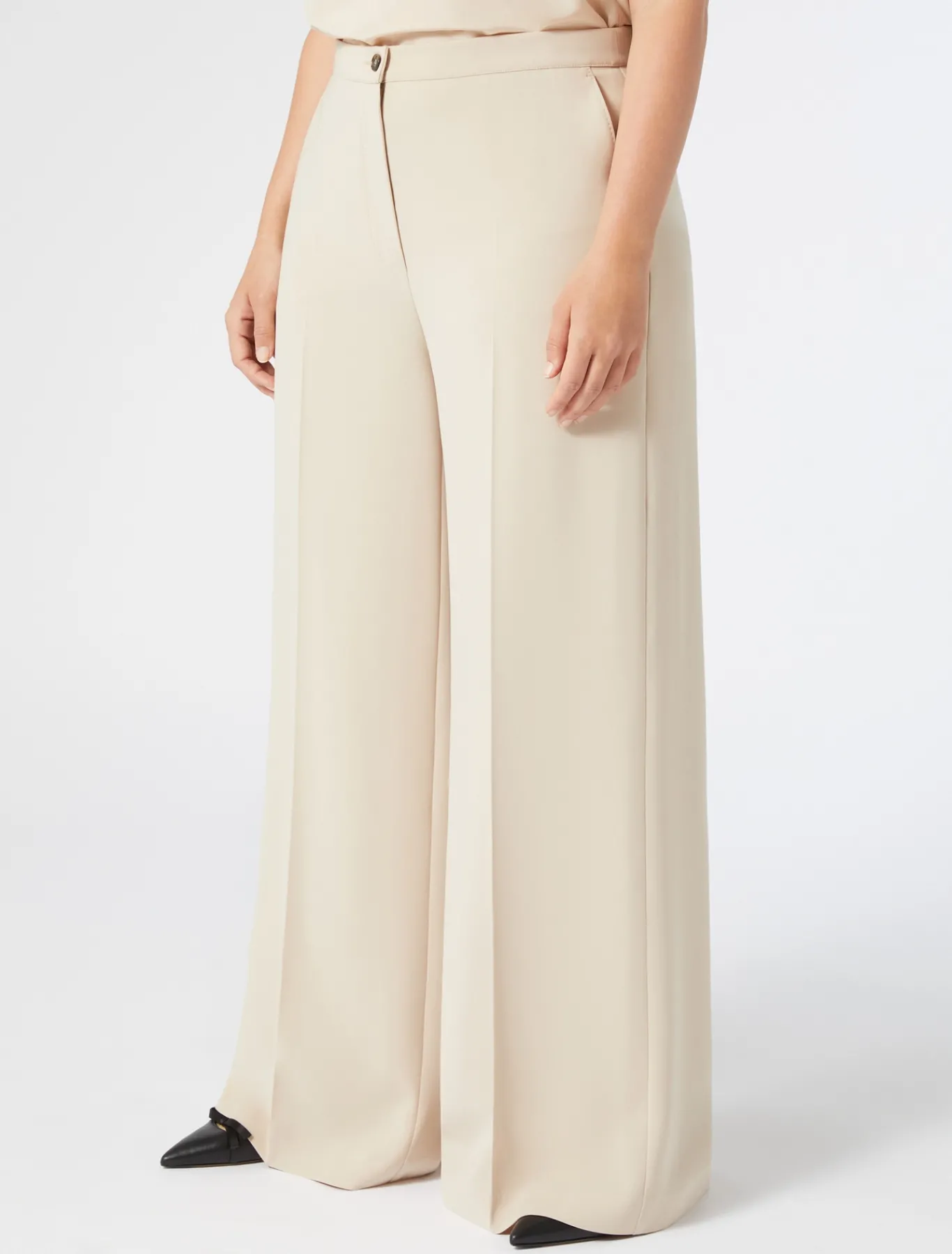 Marina Rinaldi Pantaloni & Jeans | Pantaloni & Jeans*Pantaloni in cady triacetato BEIGE