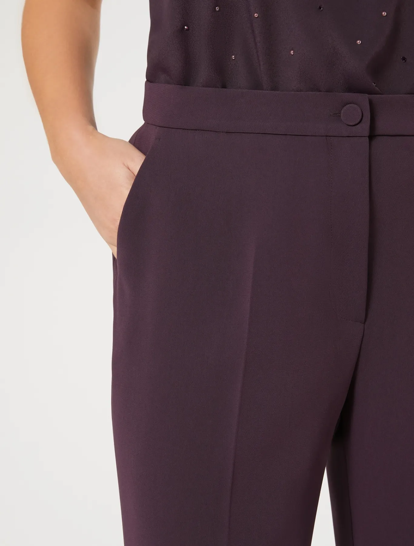 Marina Rinaldi Pantaloni E Gonne | Collezione Elegante*Pantaloni in cady triacetato BORDEAUX